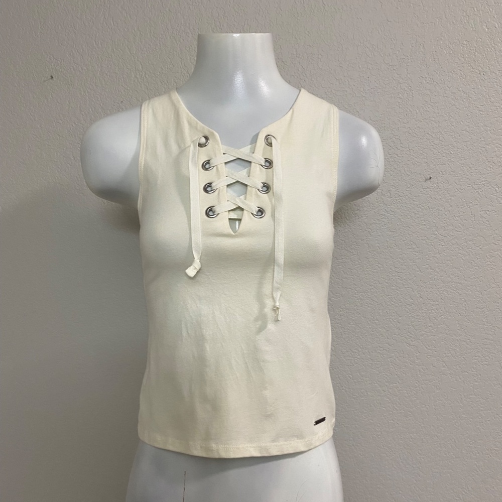 Abercrombie & Fitch Lace up Crop Top Size Small